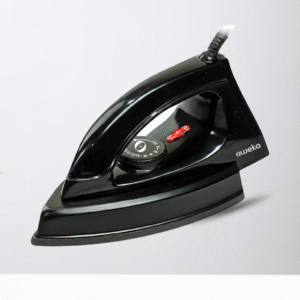 Oweka EZ Press 1100W Heavyweight Dry Iron, 1.5 Kg Soleplate, German Non-Stick Coating, All fabric Temp setting, Metal Body, Comfortable Grip
