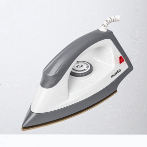 Oweka Zeno 1000W Dry Iron, German Non-Stick Golden Coating, Multi Fabric Setting, LED Indicator, Overheat Safety